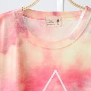 clouds tie dye shirt